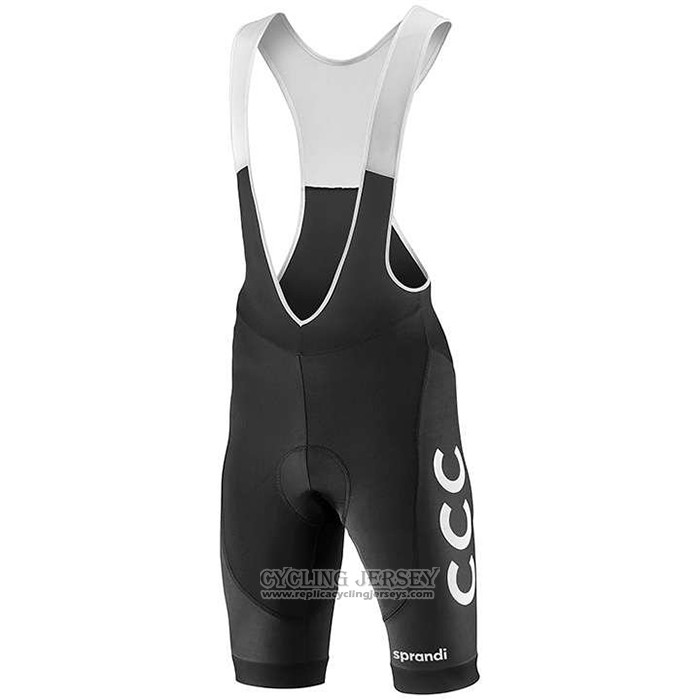 2020 Cycling Jersey CCC Team Orange Black Short Sleeve And Bib Short
